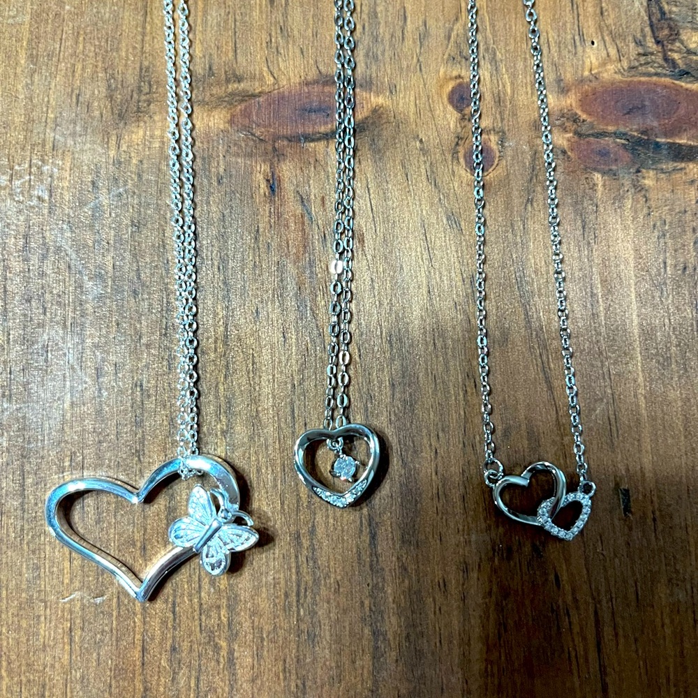 925 silver plated necklaces (3)